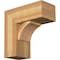 Ekena Millwork Thorton Block Rough Sawn Bracket w/ Offset Brace, Western Red Cedar, 8"W x 18"D x 18"H BKT0806X18X18THR05RWR - alternate 1